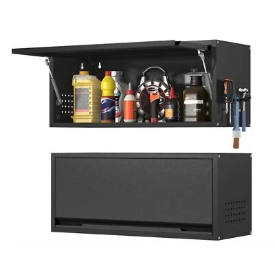 Metal Wall Tool Cabinet Box Wall Mount Metal Cabinet for Garage Kitchen Storage - Image 1 of 4