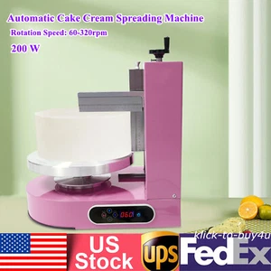 New Cake Cream Spreading Coating Smearing Machine Automatic Cake Wiping Machine - Picture 1 of 20
