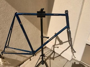 63cm Motobecane Grand Jubilee Road Frame & Fork, COLUMBUS Tubing - Midnight Blue - Picture 1 of 12