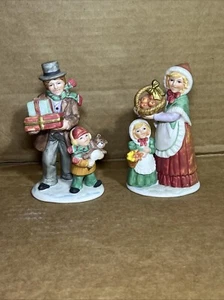 1980er Vintage Homco Victorian Family Figuren Shopping #5554 Retired - Bild 1 von 10