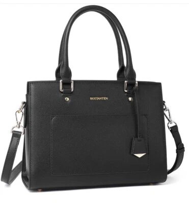 Bolso de mano Bostanten de cuero con asa superior para mujer con correa para el hombro Foto 1 de 4