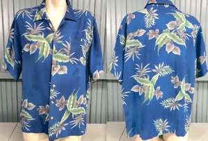 Islander Hawaiian Rayon Tropical Vacation Floral Button Shirt Large - Picture 1 of 7