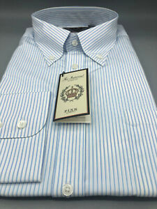 Thomas Pink, Finest 170's B/Down Blue Stripe Shirt, UK:17.5, EU:44, RRP:£175! 