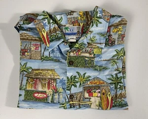 Camicia hawaiana da uomo vintage stile RJC 2XL negozio di surf tavole da surf manica corta - Foto 1 di 7