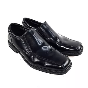 Mocasines Dockers antideslizantes de cuero negro para hombre talla EE. UU. 13M 90-29144 USADOS EN EXCELENTE ESTADO - Imagen 1 de 12