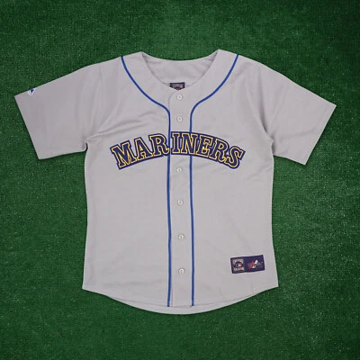 Seattle Mariners 1989 Cooperstown Throwback Men's Grey Road Jersey - Image 1 of 4