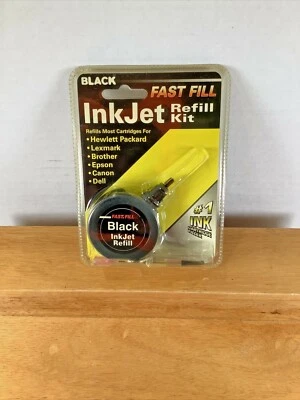 NEW BLACK FAST FILL INKJET REFILL KIT - Image 1 of 2