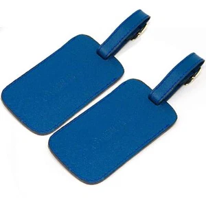 Luggage Tag Genuine Leather Travel ID Tags with Adjustable Leather Strap, Add... - Picture 1 of 6
