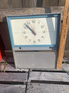 Vintage Sub Pizza Shop Wall Clock Simplix Electric works Metal Frame 1980's - Picture 1 of 4