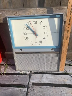 Vintage Sub Pizza Shop Wall Clock Simplix Electric works Metal Frame 1980's - Image 1 of 4