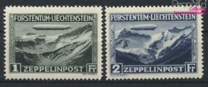 Liechtenstein 114-115 with hinge 1931 Count Zeppelin (9789303