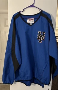 NWOT Majestic New York Mets Pullover Windbreaker Jacket Size 2XL - Picture 1 of 4