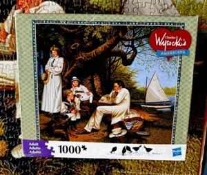 MB Charles Wysockis "Robin Hood" 1000 Teile Americana Puzzle 22 Zoll x 26 Zoll EG - Bild 1 von 3