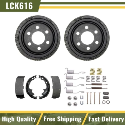 Tambores de freno traseros y zapatas de freno kit de resorte de hardware para Dodge Dakota 1999-2002 Foto 1 de 4