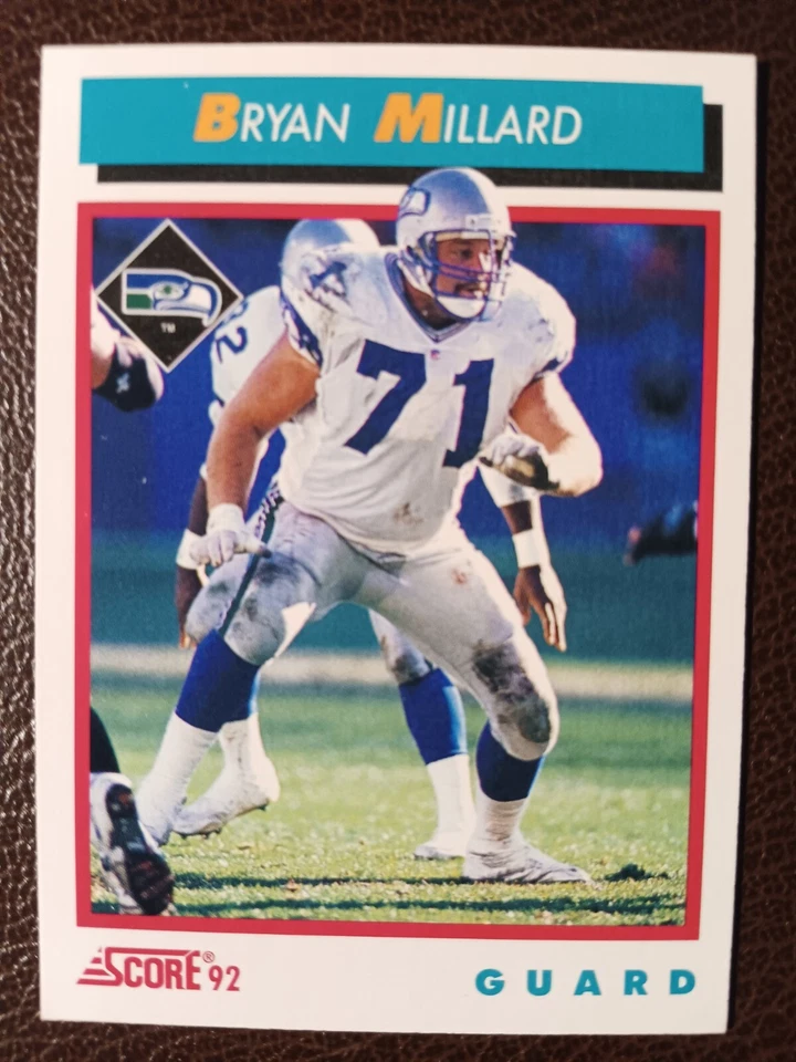 BRYAN MILLARD SEATTLE SEA HAWKS 1992 SCORE FOOTBALL #468 - Image 1 of 1