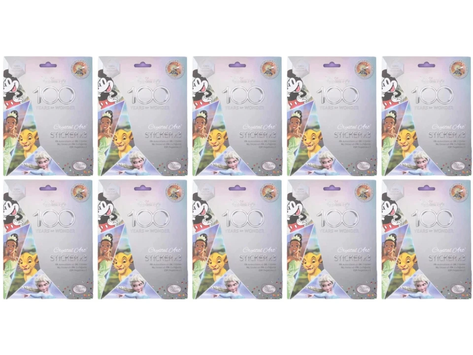 Lot of (10) Craft Buddy Disney 100 Years of Wonder Crystal Art Sticker Packs - Image 1 of 3