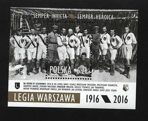 ** Block Fi 4679 Polen 2016 - Polnischer Fußball Soccer Club Legia Warszawa - Bild 1 von 1