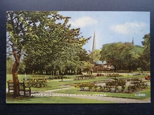Yorkshire HESSLE Tower Hill Gardens & Kirche um 1950er Jahre Postkarte von Valentine - Bild 1 von 2