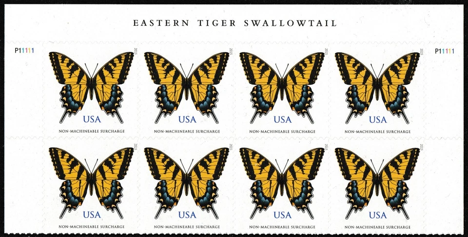 US 4999 Eastern Tiger Swallowtail Butterfly NMS header block 8 MNH 2015 - Image 1 of 1