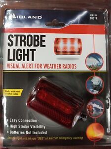 Midland Hearing Impaired Strobe Light-NEW-Visual Alert for Weather Radios