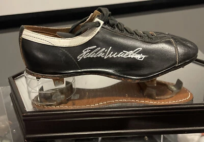 PSA - Eddie Mathews Bob Feller & Ralph Kiner Autograph Vintage cleats - PSA/DNA - Image 1 of 4
