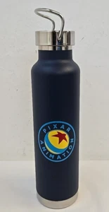 Pixar Animation Trinkflasche Flachmann blauer Deckel mit Griff NEU Leed's - Bild 1 von 13