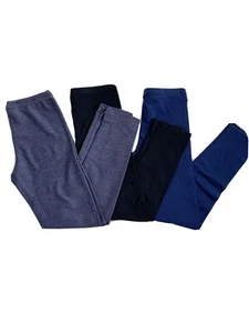 Bundle: 3 Basic Leggings Girls (Black, Navy, Jean) - Picture 1 of 6