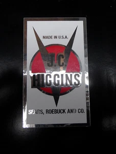 J C Higgins badge decal - Picture 1 of 1