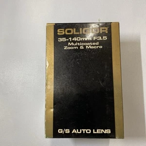 Soligor 35-140mm f/3.5 MC Auto Zoom Macro Lens with Box & Manual - Picture 1 of 6