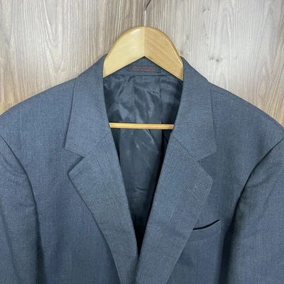 Chaqueta Blazer Alexander Shields Para Hombre 46L Gris Lana Sólida Dos Botones Foto 1 de 4