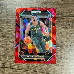 2023 Panini Prizm Draft Picks - Keyonte George #47 Red Ice Prizm (RC) - Picture 1 of 2
