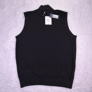 NUOVO Fairway & Greene Baruffa 100% lana merino 1/4 zip golf gilet uomo medio nuovo con etichette - Foto 1 di 3