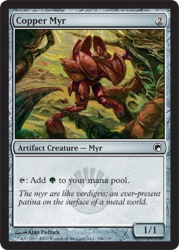Copper Myr Light Play, English Magic the Gathering MTG Scars of Mirrodin - Image 1 of 1