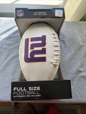 Caneta autografada NFL tamanho completo futebol americano NY Giants incluída licenciada - Imagem 1 de 4