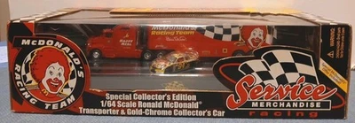 Racing Champions '98 McDonald Team Bill Elliott 1/64 Transporter &Chrome Car/NIB - Image 1 of 4