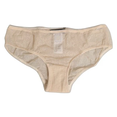 DOLCE & GABBANA Ropa Interior Beige DG Logo Encaje Cintura Media Panty IT2 / S RRP 130usd Foto 1 de 4