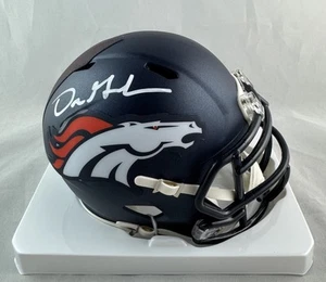 MINI CASCO FIRMADO POR DRE GREENLAW AUTOGRAFIADO DENVER BRONCOS CERTIFICADO DE AUTENTICIDAD BAJO - TINTA BLANCA - Imagen 1 de 2