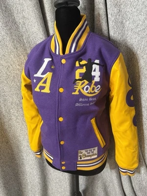 Youth Med Headgear Classic Kolby Bryant LA Lakers Tribute Varsity Jacket New - Image 1 of 4