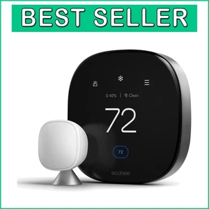LCD Smart Thermostat with Built-in Smoke Alarm & Energy Savings - Simple Setup - Picture 1 of 16