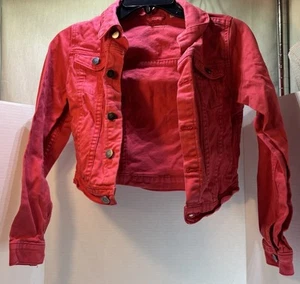 Kidpik Pink Girls Jean Jacket Size XL/14 - Picture 1 of 5