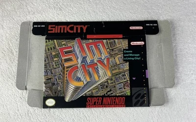 Sim City (Super Nintendo SNES) Box Only - Image 1 of 4