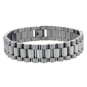 Men Women 16MM Stainless Surgical Steel Watch Band Style Link Bracelet 8.5" - Picture 1 of 1
