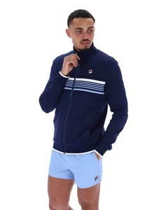 Fila Vintage Track Top Mens FILA Vasco Track Jacket /Fila Navy/White/Vista Blue - Picture 1 of 14