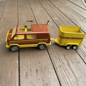 Oldtimer Tonka Transporter und Anhänger - Bild 1 von 9