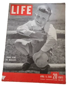April 11, 1949 LIFE Magazine FLOWERS 1940s advertising graphics Ads, FREE SHIP 8 - Picture 1 of 13