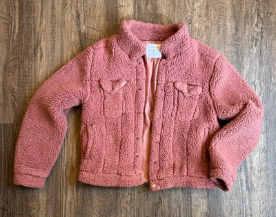 Urban Outfitters Trucker Jacket Men's M Full Sherpa Button Up Jacket - Image 1 of 4