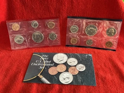 1989  US Mint Uncirculated Coins Collection Set  Excellent - Image 1 of 4