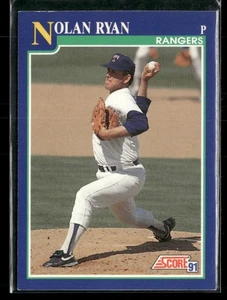 1991 Score #4 Nolan Ryan Texas Rangers - Picture 1 of 2