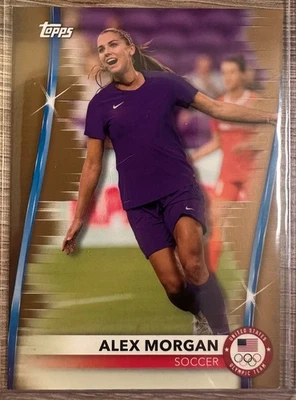 2020-21 TOPPS OLYMPIC HOPEFULS ALEX MORGAN GOLD SP PARALLEL #19/99 #21 - Image 1 of 2