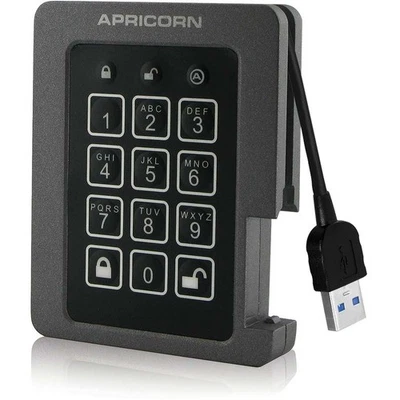 Apricorn Aegis Padlock ASSD-3PL256-1TBF 1 TB Solid State Drive - 2.5  Internal - - Image 1 of 4
